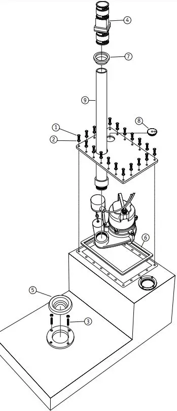 PENTAIR W-03-373 JB-1 System Sewage Ejector Pump Package-fig5