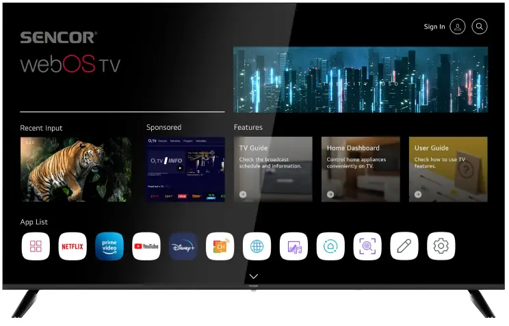 SENCOR SLE XXX801TCSB LED Smart -