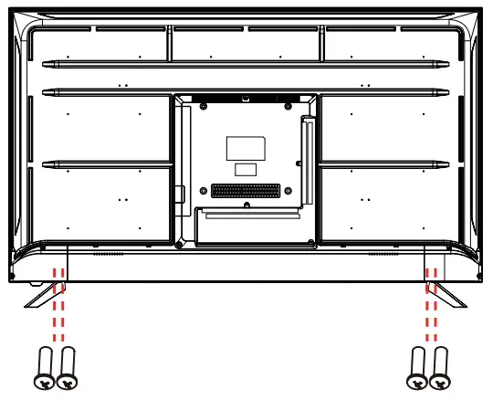 SENCOR SLE XXX801TCSB LED Smart - Installing the stand