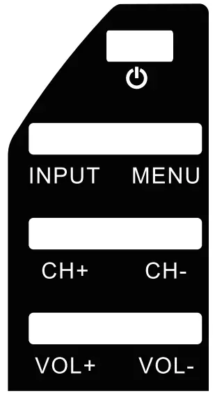 SENCOR SLE XXX801TCSB LED Smart - TV control buttons
