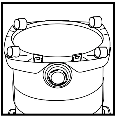 shop vac 87MT Series Wet or Dry Shop Vacuum Cleaner - CASTER SYSTEM