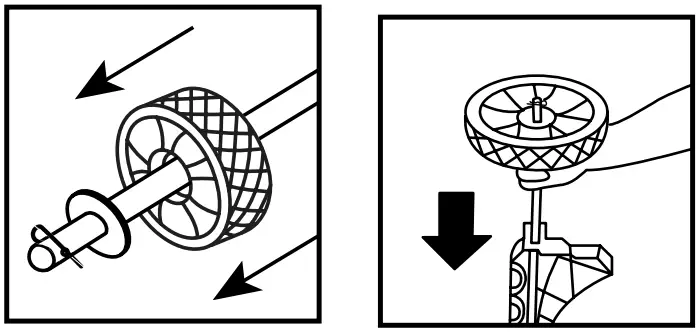 shop vac 87MT Series Wet or Dry Shop Vacuum Cleaner - axle through holes