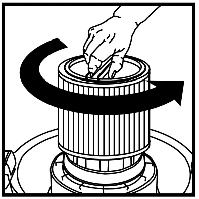 shop vac 87MT Series Wet or Dry Shop Vacuum Cleaner - counter clockwise