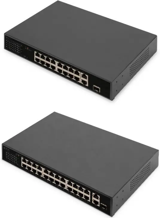Digitus 16 24 Port Fast Ethernet PoE Switch