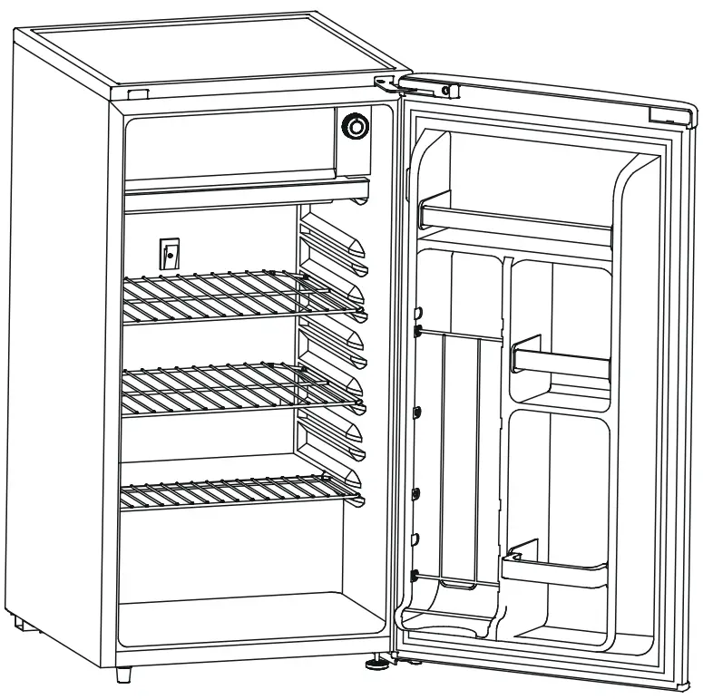 PREMIUM LEVELLA PRF32405XW PRF32406XS 3.2 CU FT Refrigerator