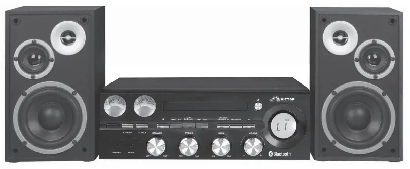 VICTOR VDTS 4400 Desktop CD Stereo System -