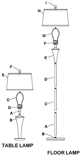 smeike 3 Pack Lamp Set - LAMP