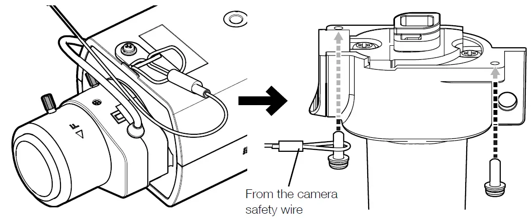 i-PRO WV-QLR100-W Light Rail Mounting Bracket 5