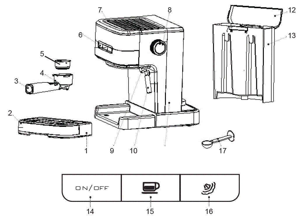 BRAYER-BR1113-Espresso-Machine-fig-6