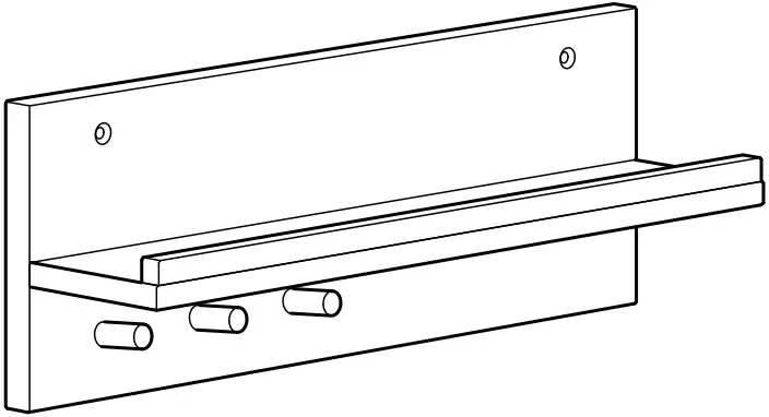 IKEA HASTVISKARE Wall Organizer A0