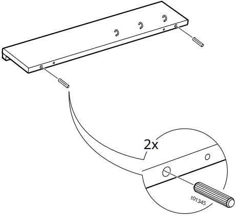 IKEA HASTVISKARE Wall Organizer B3