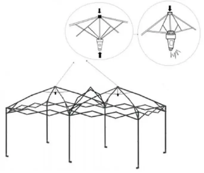 VINGLI HDG26001621 Easy Pop Up Canopy Tent - Fig 3