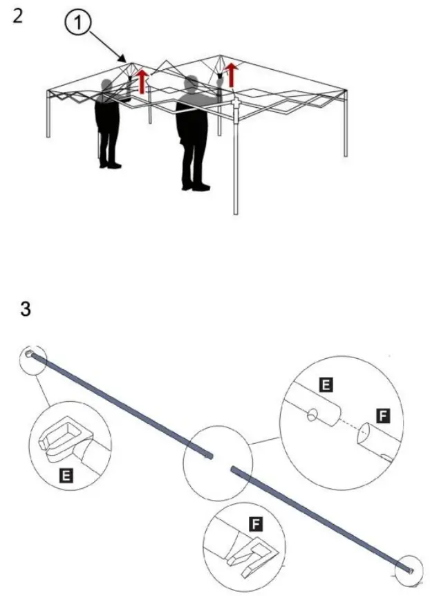 VINGLI HDG26001621 Easy Pop Up Canopy Tent - Fig 4
