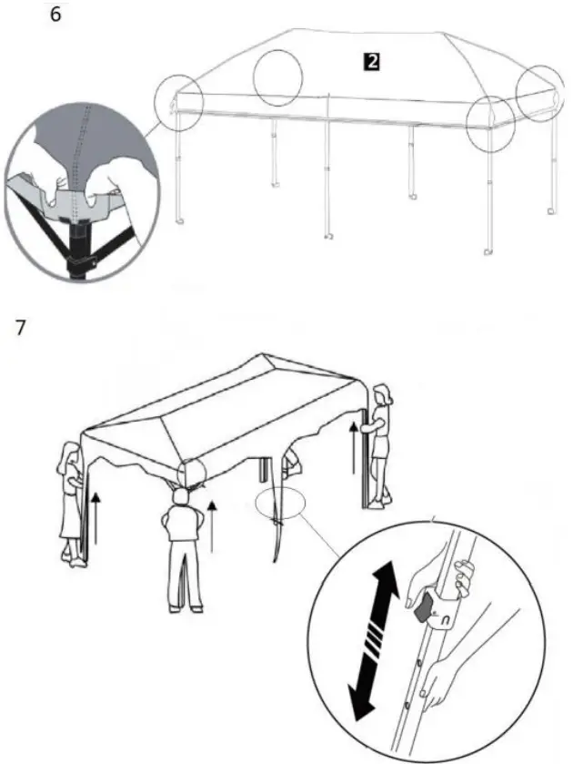 VINGLI HDG26001621 Easy Pop Up Canopy Tent - Fig 6
