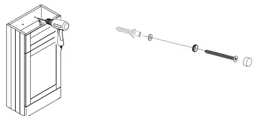 Baxenden 900mm Grey Freestanding Vanity Unit with Basin - Fit