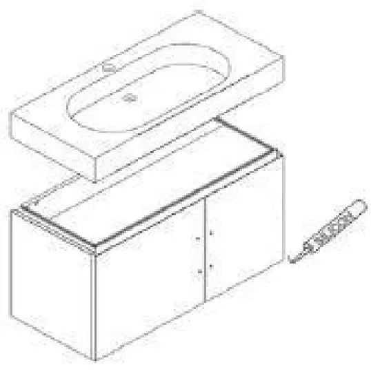 Baxenden 900mm Grey Freestanding Vanity Unit with Basin - Floor 1