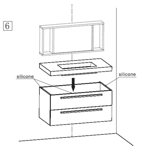 Baxenden 900mm Grey Freestanding Vanity Unit with Basin - Sillcone
