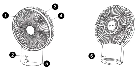 NORDIC HOME FT-775 USB Fan - Overvew
