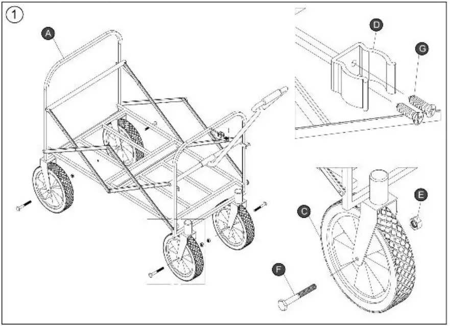 Unbranded-Steel-Folding-Garden-Cart-fig-2