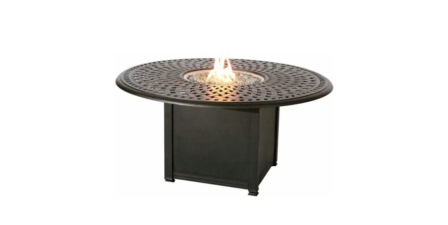Darlee 201060-q-b Round Propane Fire Pit Chat Table Instruction Manual