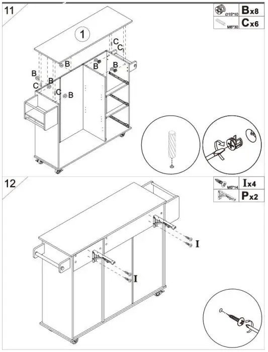 VEVOR-SR221265-Kitchen-Island-Cart-with-Solid-Wood-Top-fig-13