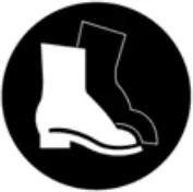 Wear safety footwear a2