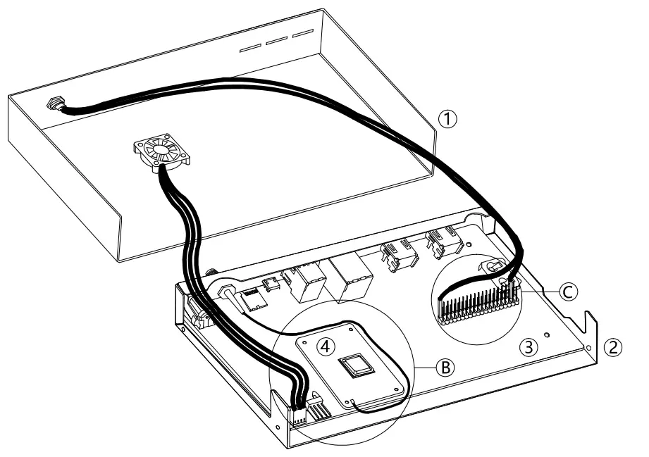 EDA TEC ED CM4IO Industrial Embedded Computer - Fan Connection