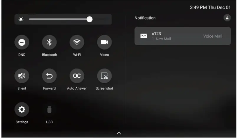 ZULTYS ZIP 49GA Smart Business Phone - Touch Screen 1