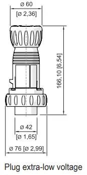 STAHL 243192 Extra Low Voltage 16A Plugs - Technical Drawings1