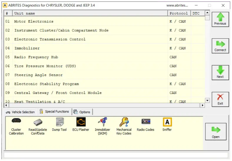 ABRITES 2022 Abritaes Diagnostics - Standard diagnostic 4