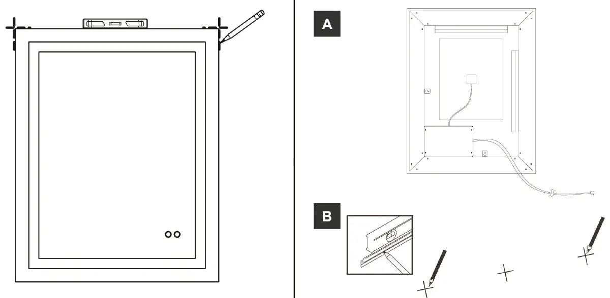 ANGELES HOME MHW1MRL6028 LED Bathroom 6