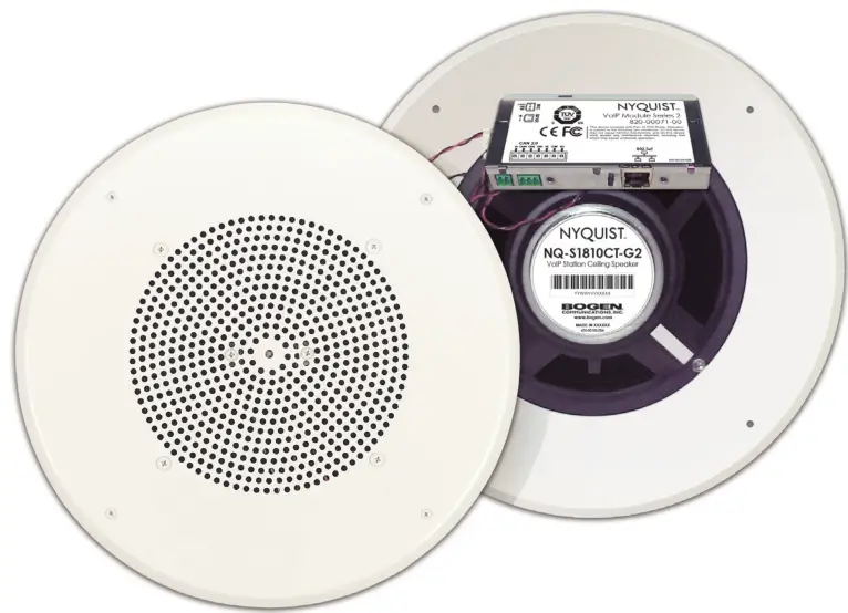 NYQUIST NQ-S1810CT-G2 Gen-2 VoIP Ceiling Speaker