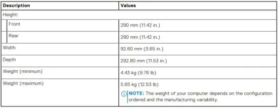 FIG 10 Dimensions and weight.JPG