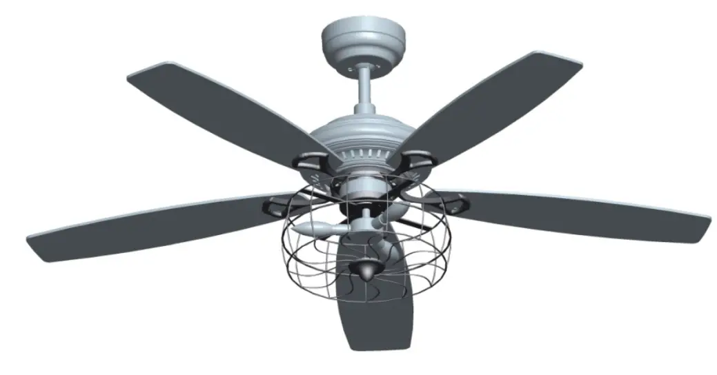 THE HOME DEPOT LC525D-L27-B5-1 52-Inch Black Indoor Ceiling Fan with Remote