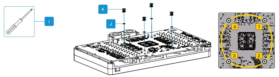 alphacool RTX 4090 Core Geforce GameRock Phantom - Install PCB