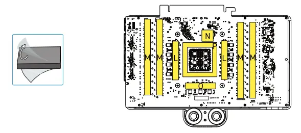 alphacool RTX 4090 Core Geforce GameRock Phantom - PCB backside