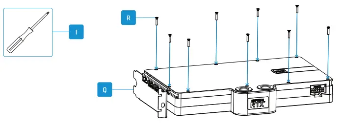 alphacool RTX 4090 Core Geforce GameRock Phantom - backplate