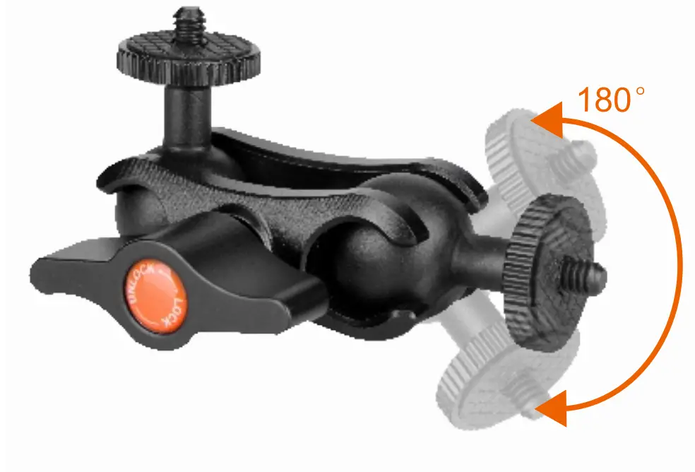 EIMAGE EI A74R 4 5 Inch Ball Clamp Arm Monitor - Feature 1