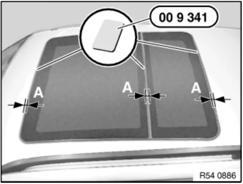 justanswer RAF5654-5410006 Adjusting Front or Rear Glass Slide Tilt Sunroof Panel - fig 3