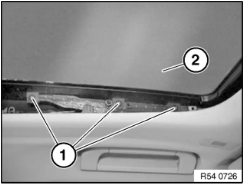 justanswer RAF5654-5410006 Adjusting Front or Rear Glass Slide Tilt Sunroof Panel - fig 4