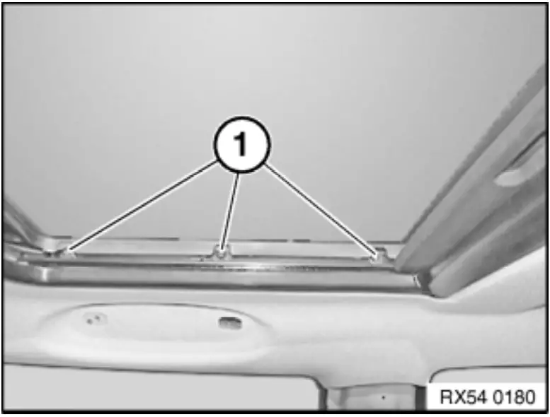 justanswer RAF5654-5410006 Adjusting Front or Rear Glass Slide Tilt Sunroof Panel - fig 5