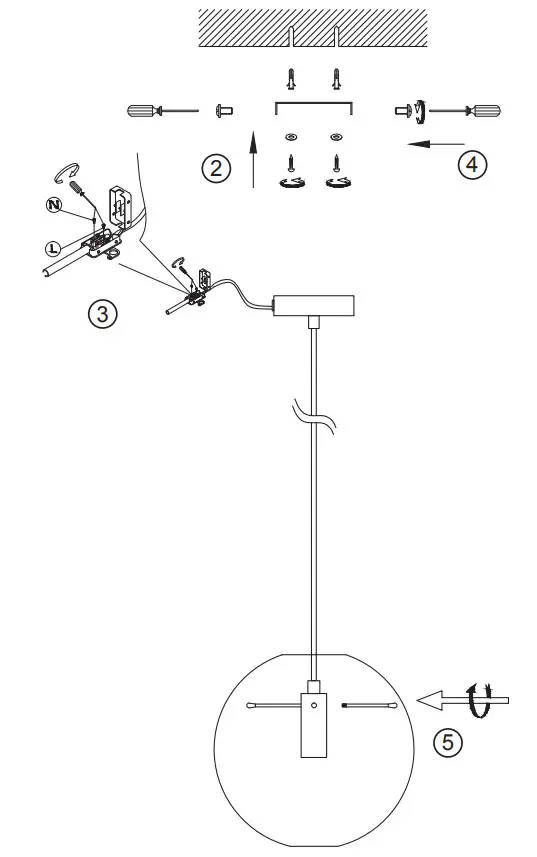 DYBERG LARSEN D20 Cafe Pendant Opal Lamp