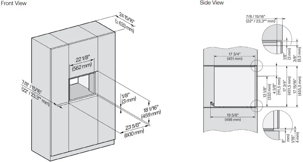 Miele CVA7845BW 24 Inch Built-In Plumbed Coffee System-FIG3