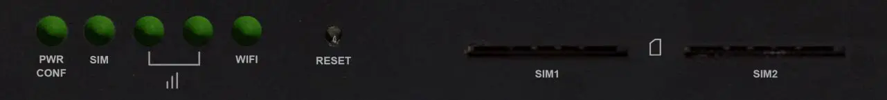 VIRTUAL ACCESS GW1000M Series Router - GW1000M Series LED behaviour