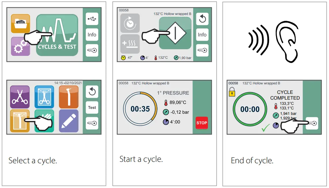COLTENE BRAVO G4 Chamber Autoclave - Run Cycle