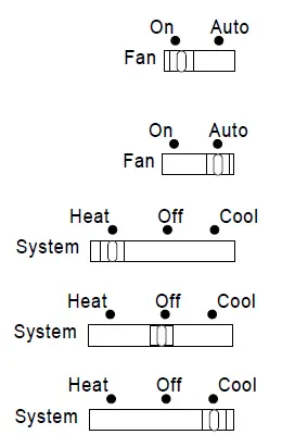 Honeywell CT3600 PROGRAMMABLE THERMOSTAT FIG-40