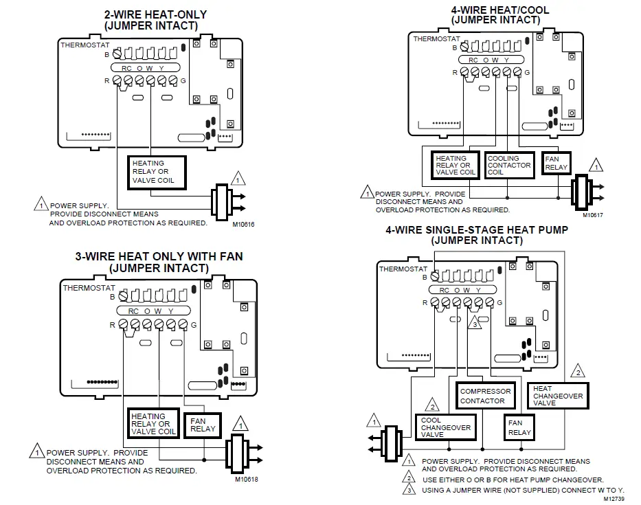 Honeywell CT3600 PROGRAMMABLE THERMOSTAT FIG-43