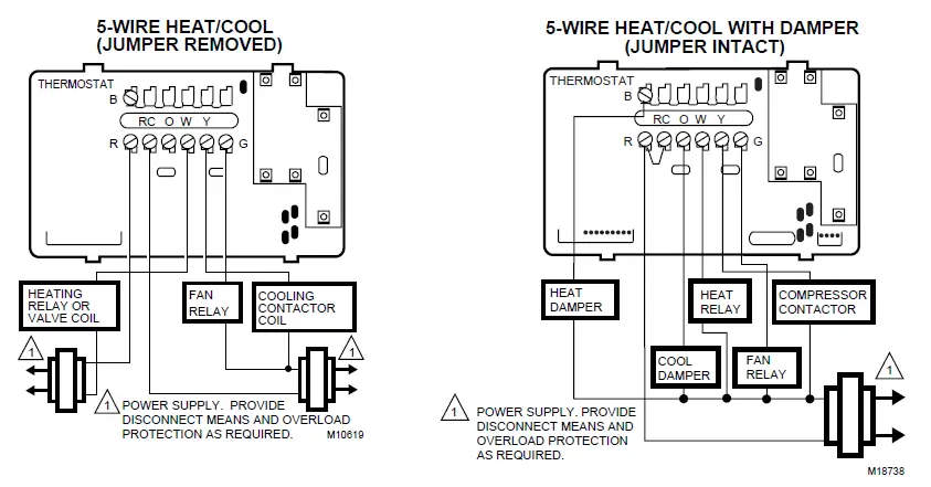 Honeywell CT3600 PROGRAMMABLE THERMOSTAT FIG-44