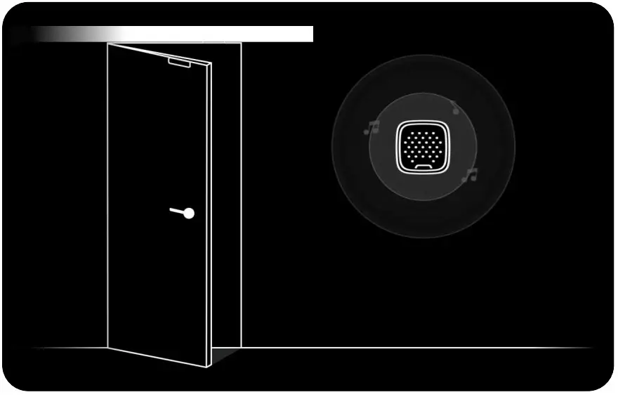 Notifies on door opening