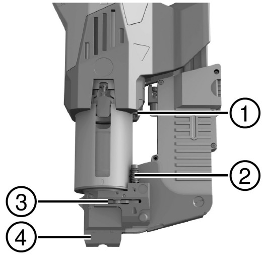 HILTI DX 9 ENP Powder Actuated Decking Tool - Checking that the tool